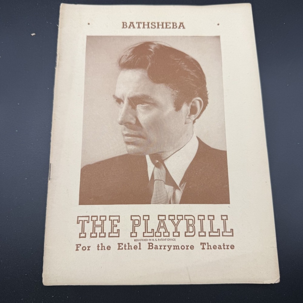 1947 BATHSHEBA ~ ETHEL BARRYMORE THEATRE PLAYBILL ~ JAMES MASON KELLINO CHALMERS